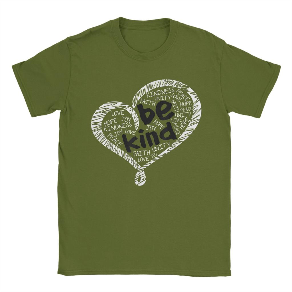 Tag der Einheit T-Shirt Orange Anti-Mobbing Sei freundlich Herz Freundlichkeit T-Shirt Sommer Hip Hop T-Shirts Männer Baumwolle O-Ausschnitt Übergröße Top