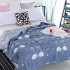 Washed Cotton Summer Quilt with Printed Thin Quilt, Lightweight, Breathable and Skin Friendly Bedding Air Conditioning Quilt Core, Summer Cool Quilt