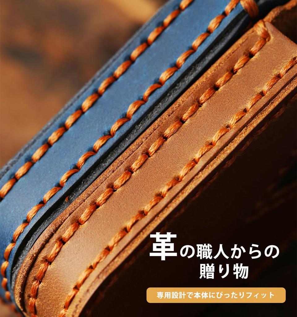 CigaMaTe Car Key Case, For Toyota, Genuine Leather, 3 Buttons, Scratch Resistant, Break-Resistant, Waterproof,