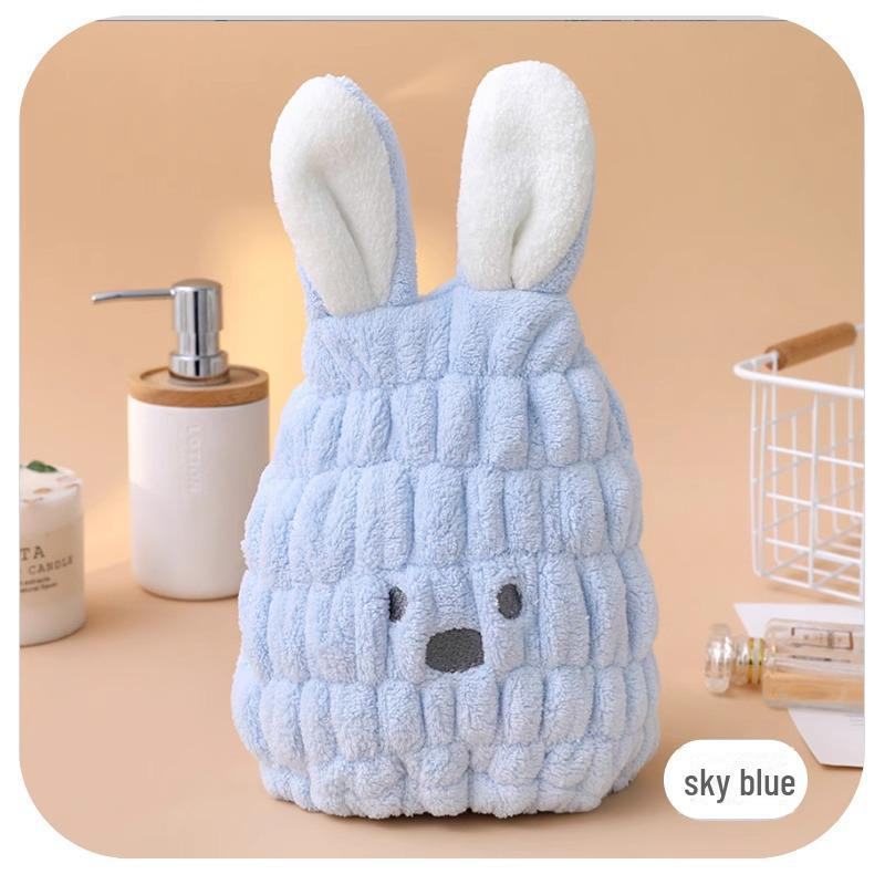 "2024 New Cute Children's Quick-Dry Hair Cap - Super Absorbent Baby Girls' Turban Towel"