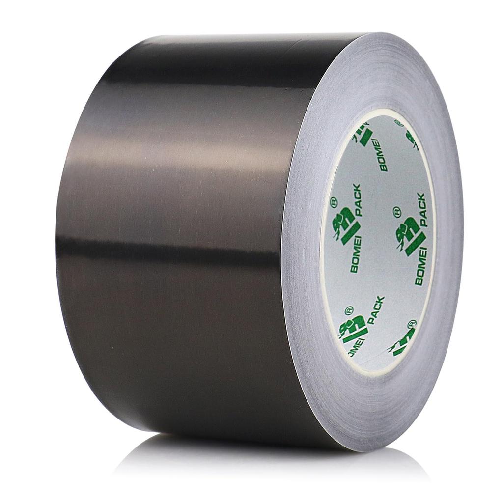 BOMEI PACK Black Aluminum Foil Tape Heavy Duty, HVAC Sealing