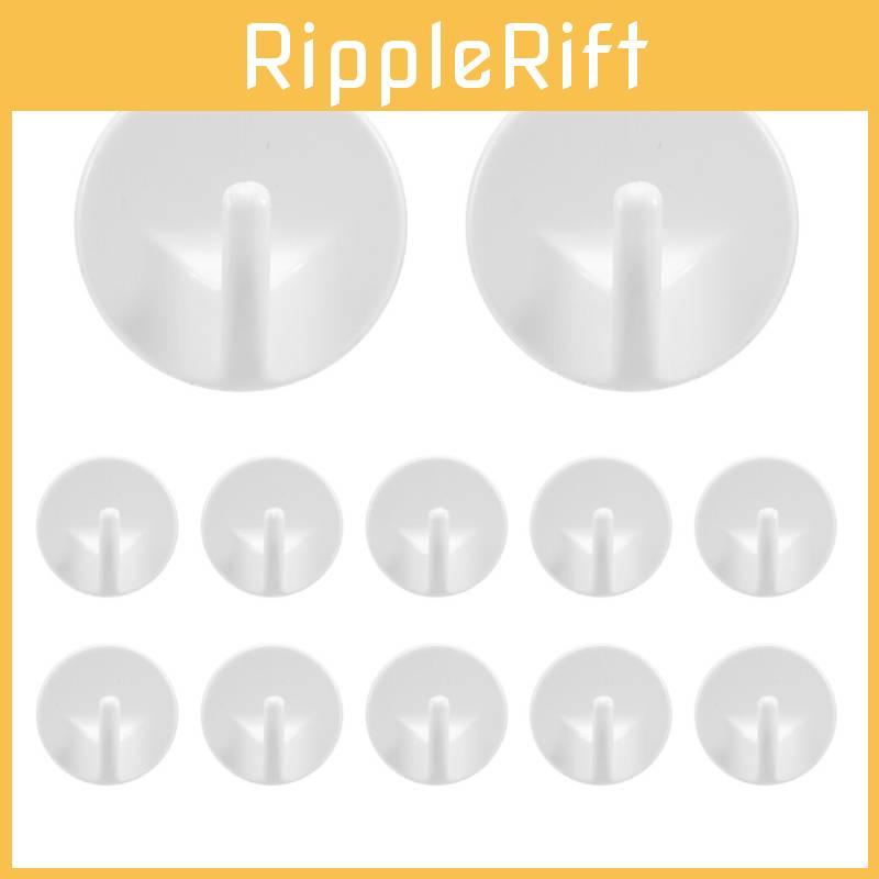 Self Stick 6 Pcs Plastic Hooks Set For Lightweight Storage And Wall Hanging Applications