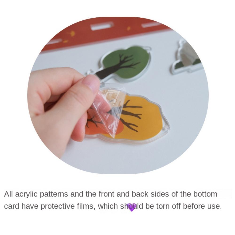 Portable Acrylic Flower Card Holder Memo Holder Flower Desk Paper Clip  Postcard Holder