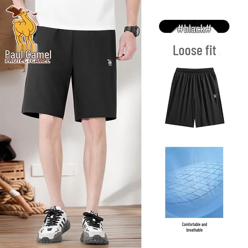 Paul Camel Men's Summer Breathable Quick-Dry Casual Shorts