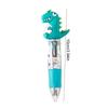 3 Pcs Cartoon Mini Four-color Ballpoint Pen Cute Portable 4-color Ball Pens Student Hand Account Multi-color School Stationery