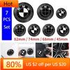 QMBR7 2025 Hots E60 7pcs 45mm 68mm 74mm 82mm Car Front Hood Emblem rear boot badge Steering wheel Logo for BMW M F30 G01 E36 E39 E87 E