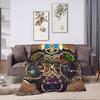Soft Blanket Camping World of Warcraft Game  Bedding Throws  Flannel Bedspread For Couch Chair Sofa Bed Fluffy Sofa Bed Cover