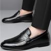 Doudou shoes men's formal leather shoes men's lazy single shoes simple and casual