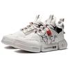 Li Ning Essence 2 ACE Cushioning Slip Resistant Abrasion Resistant Mid Top Vintage Basketball Shoes Women's Frost White ABCS012-2