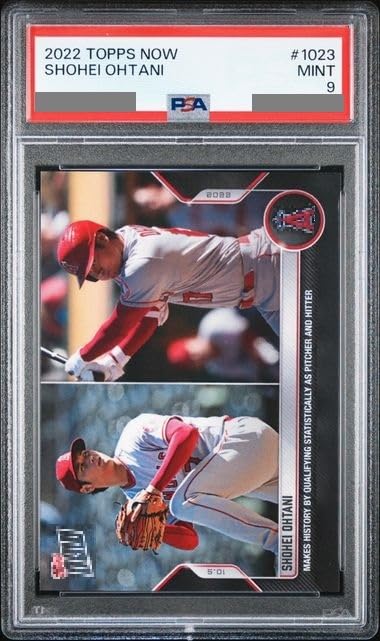[PSA Authenticated] TOPPS NOW 2022 #1023 Shohei Ohtani, the First Player In History To Reach the Double-digit Milestone (PSA 9)