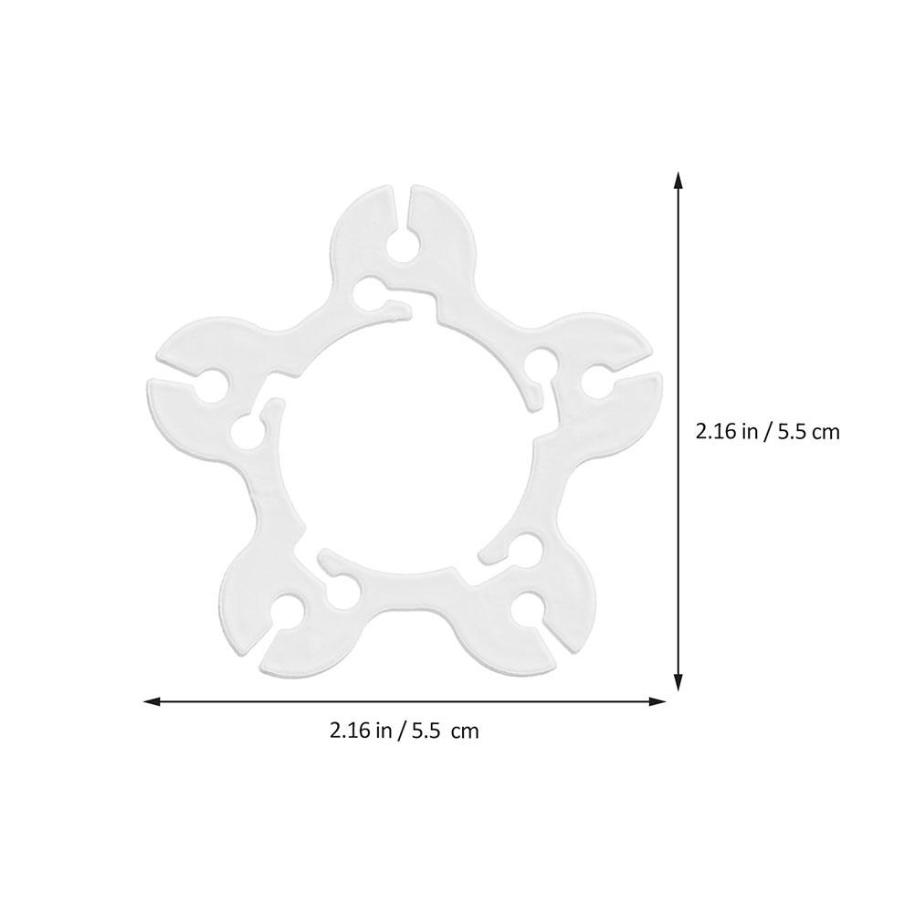 50Pcs Balloon Clips Buckles for Arch Party Decor Safe Sturdy Plastic Wedding Birthday Celebration Balloon Clip 5.5X5.5X0.1CM