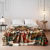 Traditional Japanese Couple in Kimono Design Flannel blanket for bedroom, living room, sofa, and nap sofas
