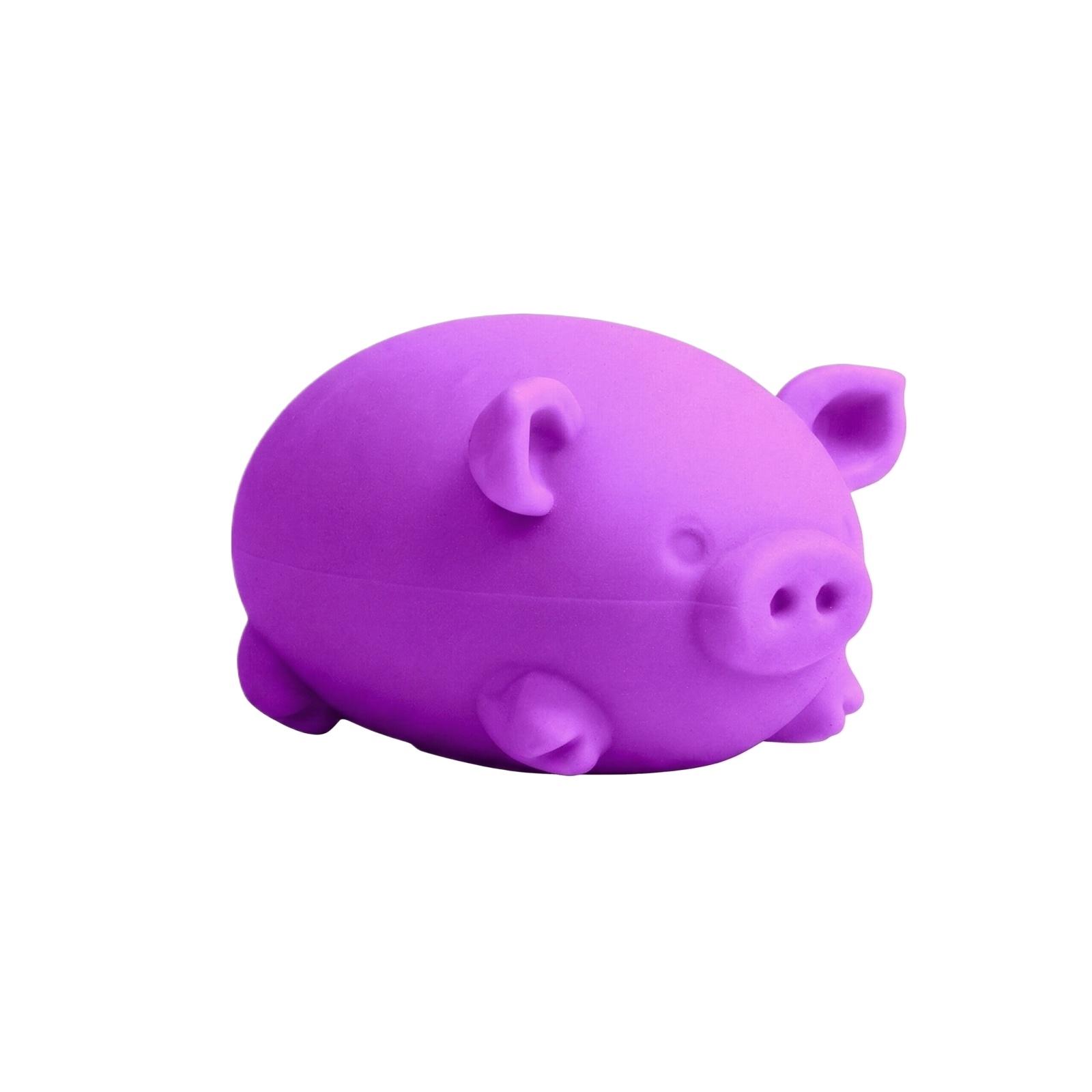 

Squishy Pig Stress Relief Toy Soft Squeeze Animal Shape Sensory Fidget Toy for Hand Exercise and Relaxation One Size фиолетовый
