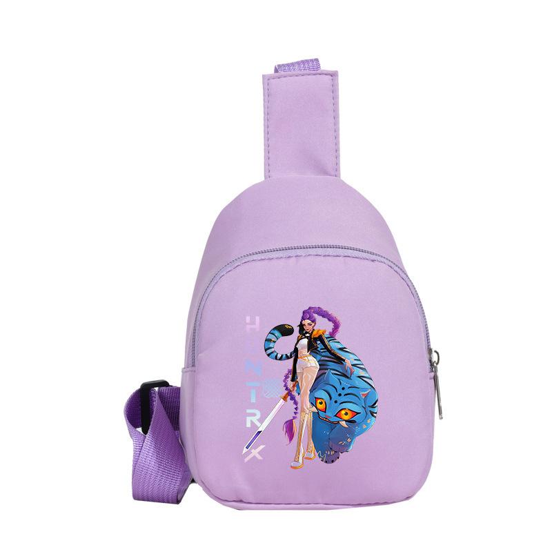 Versatile Messenger Bag Anime Cartoon Cartoon Print Cute Breast Bag Children'S Shoulder Bag
