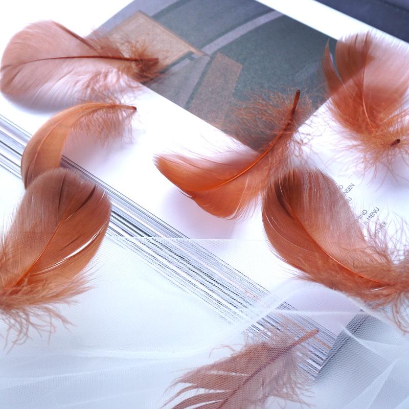 Natural Goose Feathers Plumes 4-8cm 8-12cm Swan Feather Plume for Home Decoration Craft DIY Wedding Jewelry Accessories 100pc