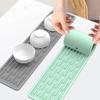 55/35cm Silicone Drainer Mat Anti Slip Sink Tray Tableware Cushion Organizer Kitchenware Protection Mat Kitchen Storage Pads