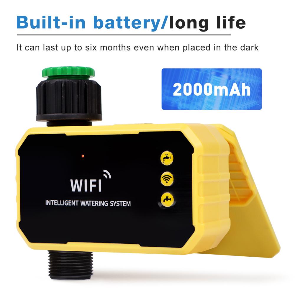 WIFI Solar Irrigation Timing Controller Smart Automatic Irrigation System for Garden Tap Valve Controller with Rain Sensor