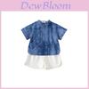 Boy Short Sleeve Summer Kids Clothing Set With Cotton Fabric For Ages 3 To 8