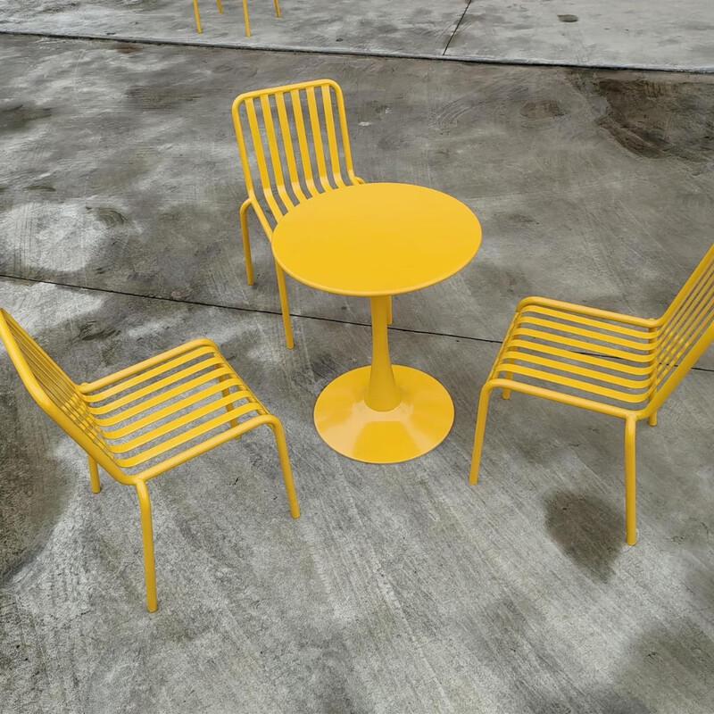 YJHOME Outdoor Iron Bistro Set