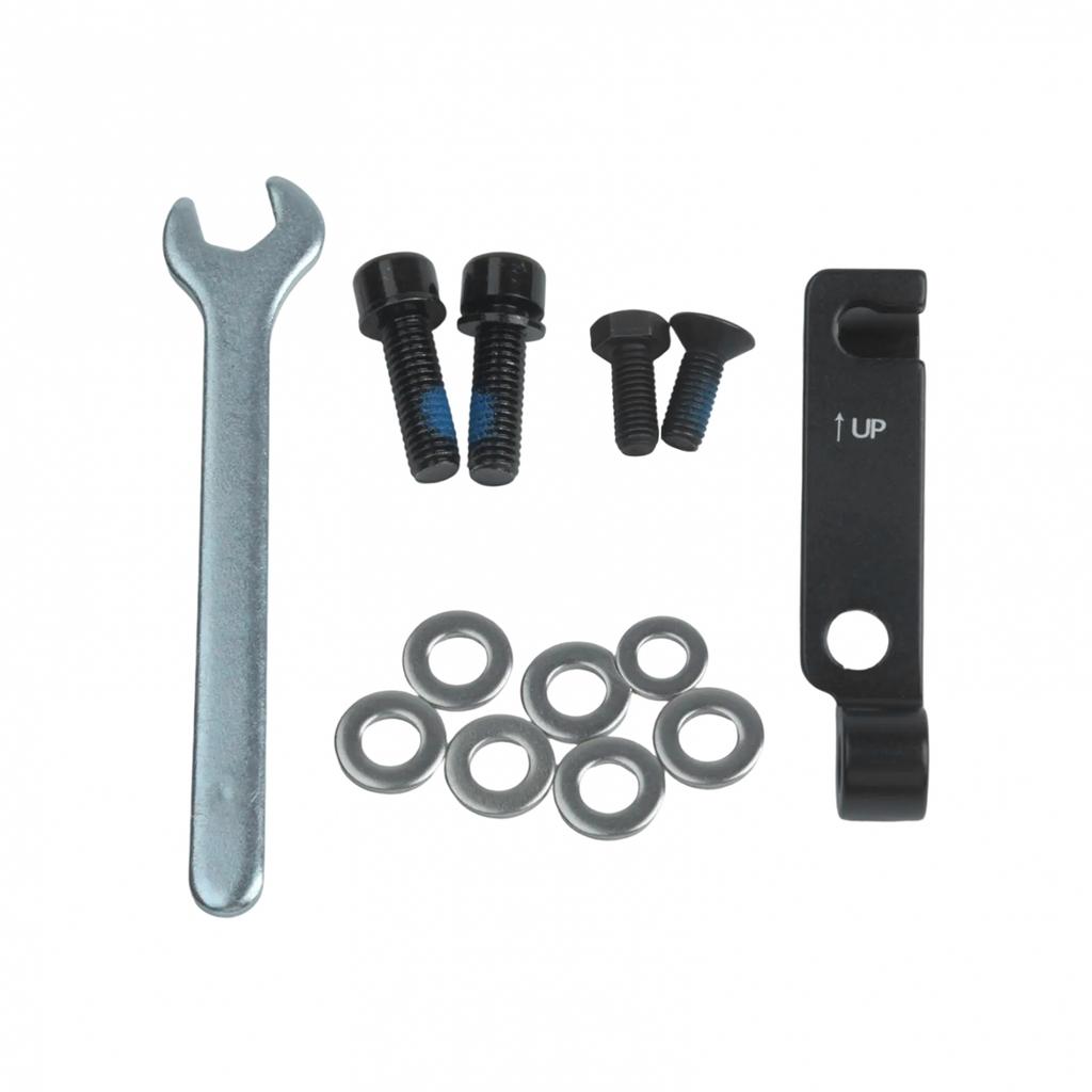 Lightweight Alloy Brake Caliper Adapter for IS to Flat Mount Conversion