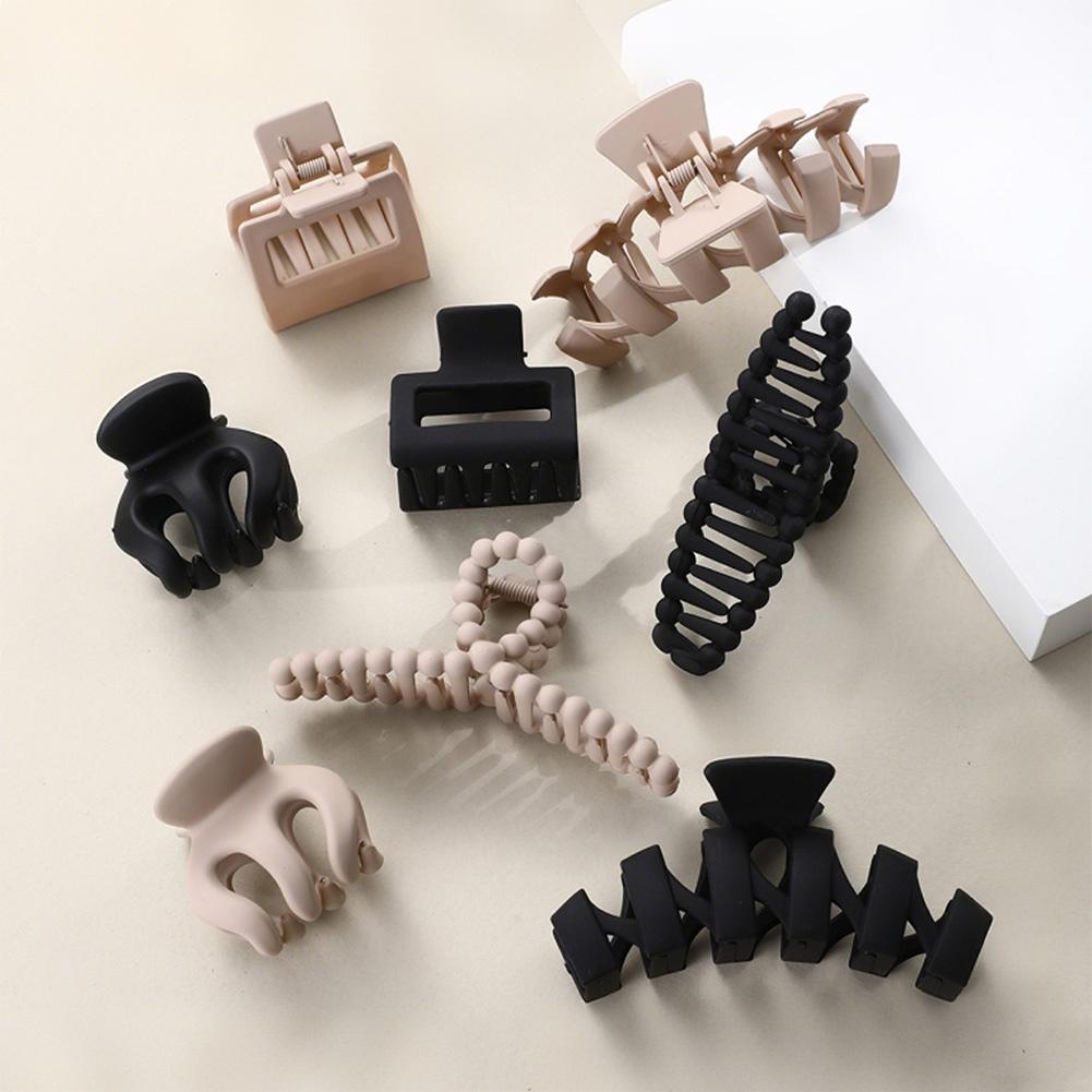 

Черный кофейный цвет заколки для волос набор многоцветных матовых заколок для волос заколка-краб простой прочный головной убор заколка для волос аксессуары для волос 09