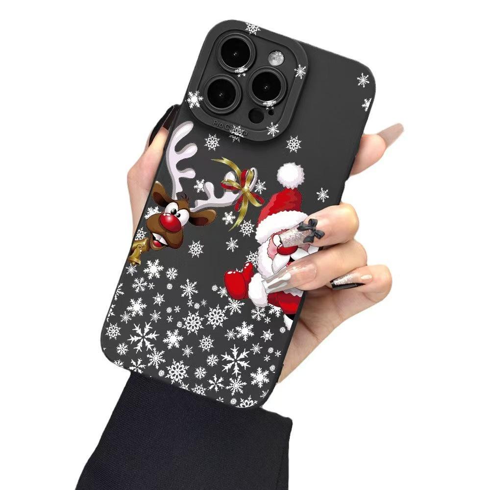 Santa Claus Apple Phone Case for 16 Pro Max, 15 Pro, 14 Plus, 13, X - New Model, Creative & Fashionable