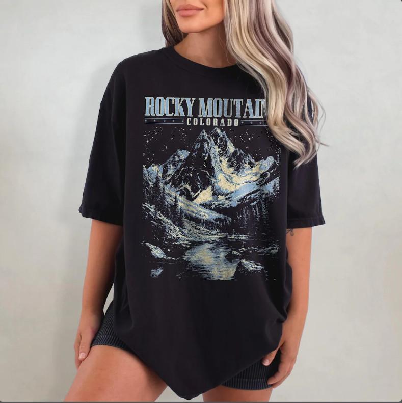 Rocky Mountains Colorado Unisex T-shirt S-5XL XL
