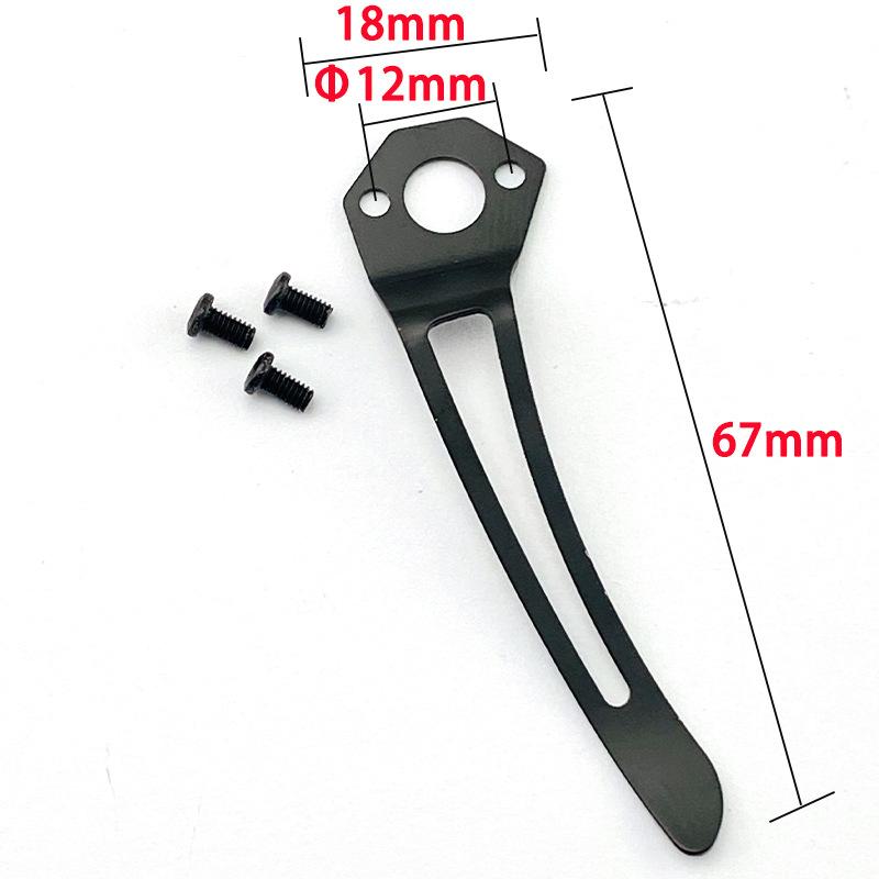 Stainless Steel Back Clip for DIY Folding Pocket Knife Tool DIY Accessories Back Clip Custom Folding Knife Back Clip Holder
