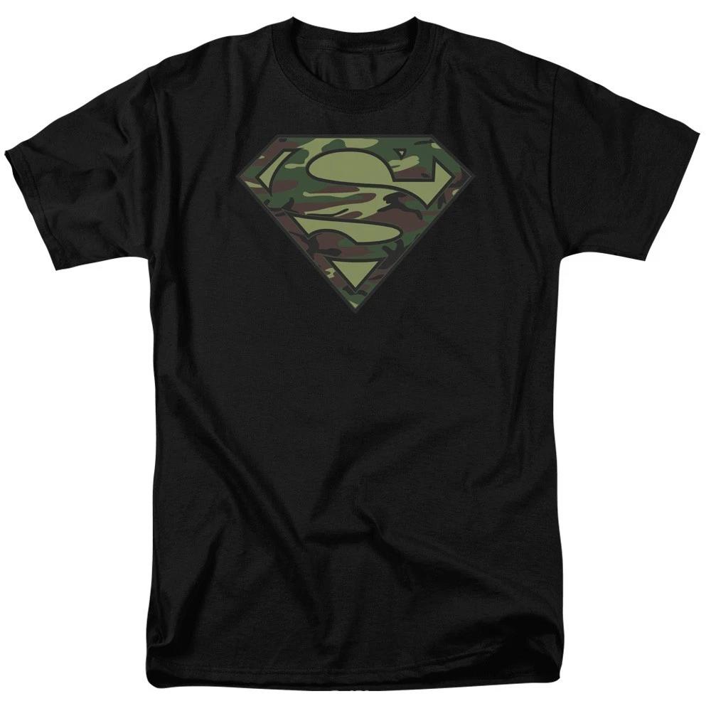 SUPERMAN CAMO SHIELD LOGO Licensed Adult Men s Graphic Tee Shirt SM-6XL S
