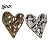 Collar Brooch Irregular Pleated Heart Shape Metal Pin Sweaters Coat