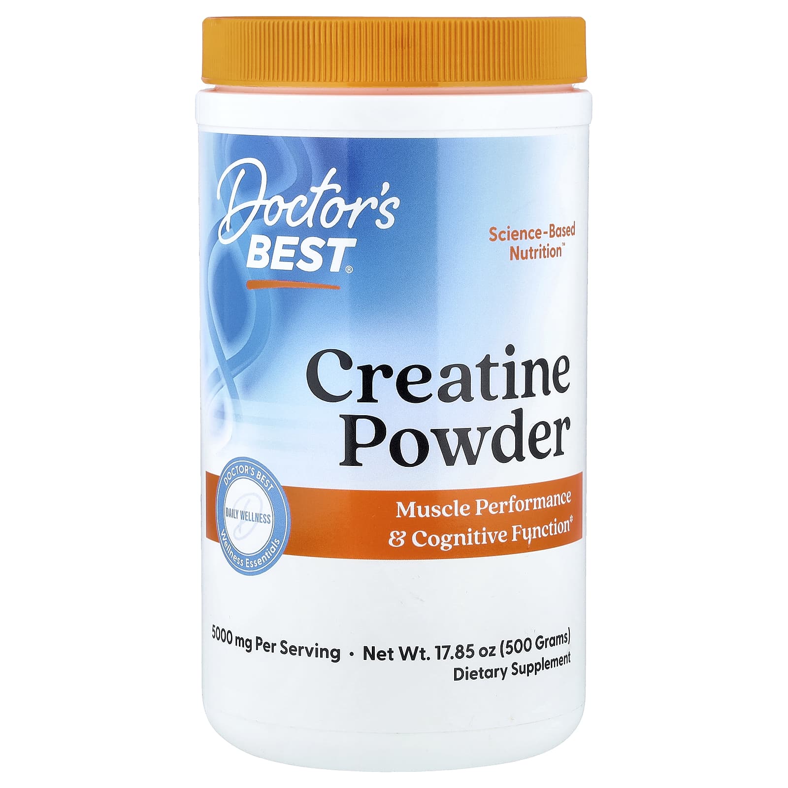 

Doctor s Best Creatine Powder, Unflavored, 500g (17.85oz)