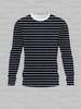 Men's Women's Long Sleeve Stripe Print T-Shirt Casual Wear Long Sleeve Top for Outdoor and Daily Wear T-shirt Pullovers