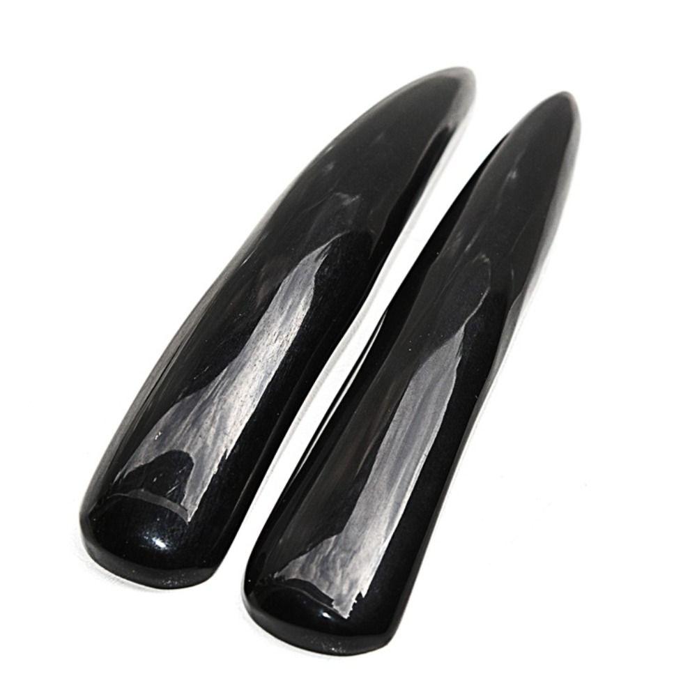 SPA Massage Scraping Bar Black Buffalo Horn Meridian Massage Stick Horn Scraping Tool  Women