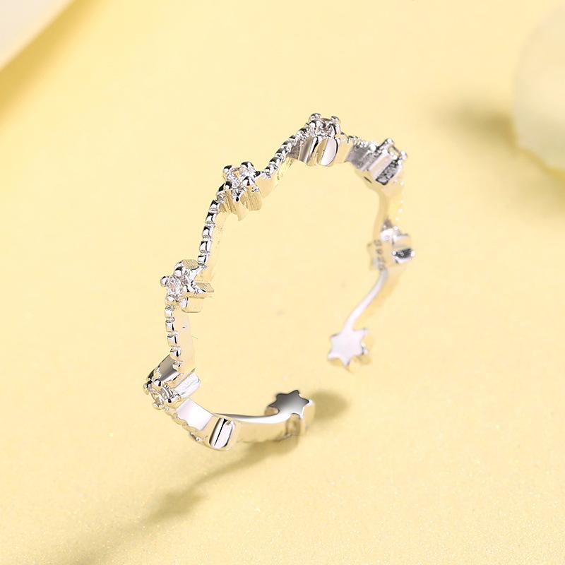 Lindon Classic Copper Alloy Zircon Ring Ladies Jewelry Wedding Promise Party Gift