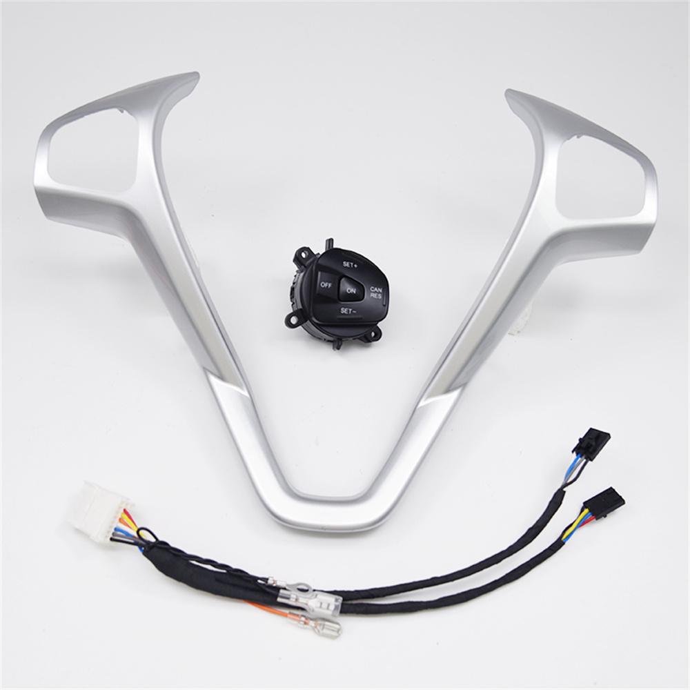 Steering Wheel Frame Panel+Right Button For Ford Fiesta MK7 MK8 ST Ecosport 2013
