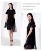 Little Black Dress Summer Solid Color Slimming Temperament Commuter Women's Dress