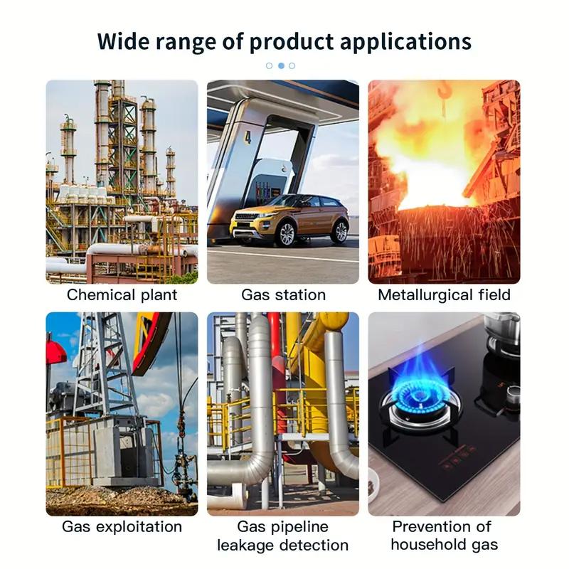 1pc Natural Gas Leak Detector, Methane Liquefied Petroleum Gas Leak Alarm Detector, Portable Gas Sensitive Semiconductor Sensor