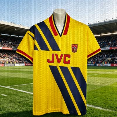 Retro sezóna 92-94 Anglie Arsenal Fotbalové dresy Pánské Rychleschnoucí Prodyšné Fanoušci Rodina Děti Trička Rodič-dítě