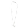 Charmy silver twin pearl-necklace