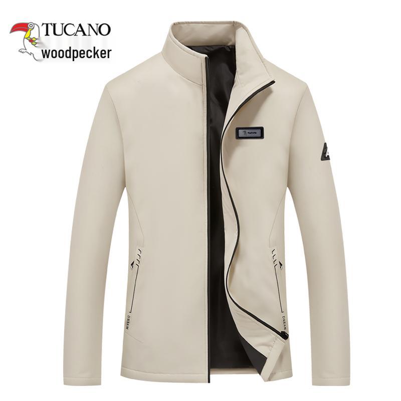 

Pecker Men s Stand-Up Collar Jacket - Casual Spring/Autumn 2025 Collection, Short Youth Design 2XL