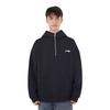 Li Ning Logo Print Loose Pullover Hoodie Unisex hoodies Black YWDU573-1