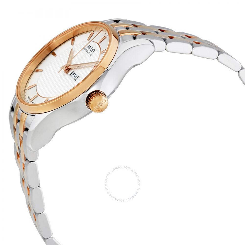Mido Belluna Automatic Silver Dial Ladies Watch M0012302203191