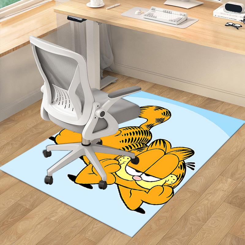Garfield'S Lazy Pose Carpet For Playroom Bedroom Living Room Sofa Home Decorkids Game Area Rug Nonslip Floor Mat