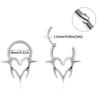 Easy To Wear Seamless Heart Nose Rings Piercing Nose Decors Comfortable Body Jewelry for Party and Daily Use