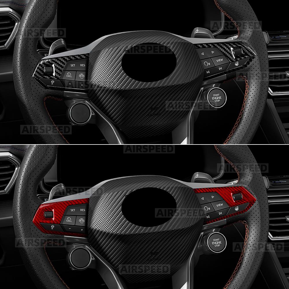 Dry Carbon Fiber Trim For Seat Cupra Formentor/Cupra Leon 2020-2026,Cupra Ateca 21-26,Cupra Terramar 25-26 Car Steering Wheel