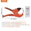 PVC Pipe Cutter Ratcheting PVC Pipe Cutter 0-2-1/2" O.D. & Spare SK5 Blade
