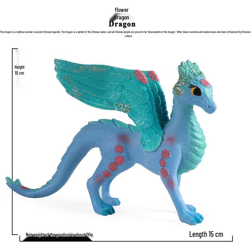 Cross Solid Divine Beast Dragon Toy - Elf Simulation Plastic Figurine Ornament