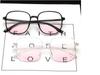 Pink Blusher Gradual Glasses Fashion Computer Anti Blue Light Goggle Women's Girl Decorative Cute Eyewear Glasses