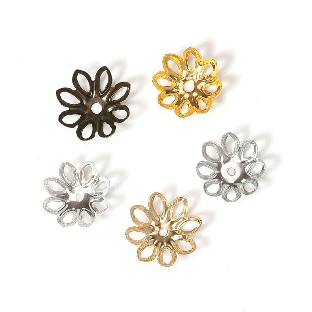 50pcs 6/8/11mm Alloy Flower Star Spacer End Beads Caps Charms for Jewelry Making 50pcs 6/8/11mm Alloy Flower Star Spacer End Beads Caps Charms for Jewelry Making