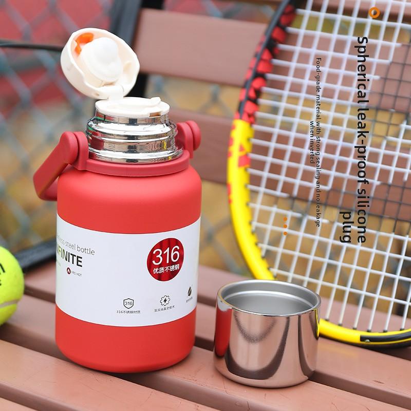 316 Stainless Steel Thermos Cup, High Value, Large Capacity Thermal Insulation Pot, Portable, Outdoor Men and Women Water Cup